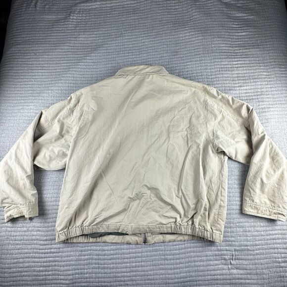 Vintage Eddie Bauer Harrington Jacket Men XXL Tan Bomber Golf Barn Gorpcore - Picture 6 of 9